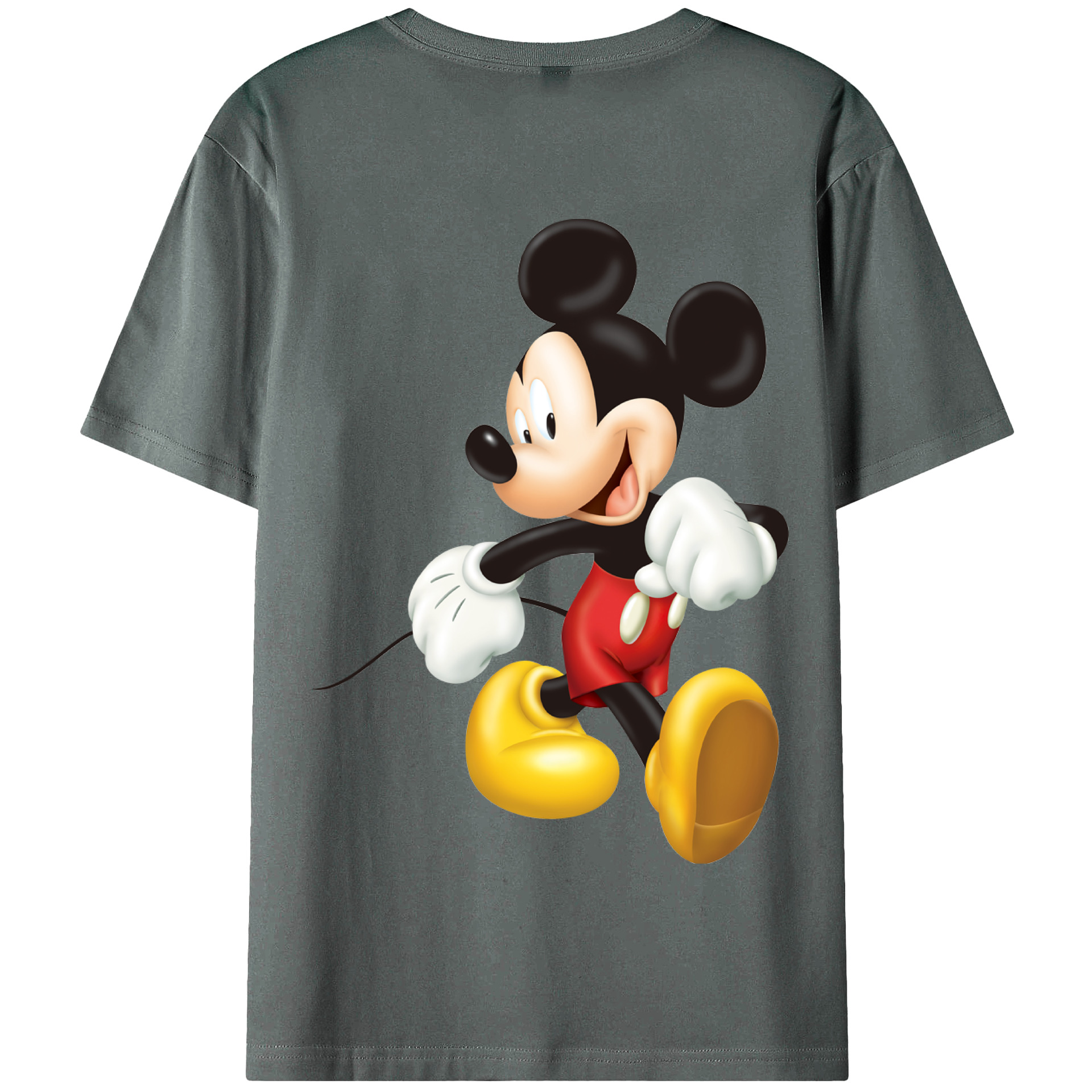 （画像用） ミッキーマウス Mickey Mouse 綿100％半袖Tシャツ（背面プリント）